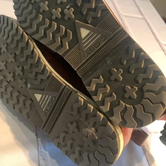 Aldo Brown Leather Boots with Moccasin Toe - Picture 5 of 12